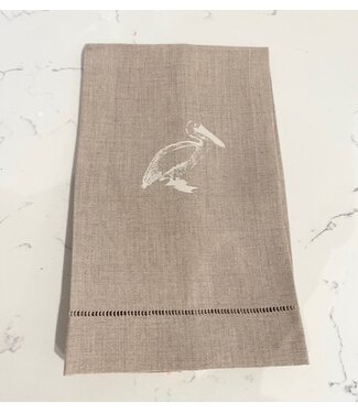 Monique Perry Monique Perry Linen Hand Towel Pelican Natural