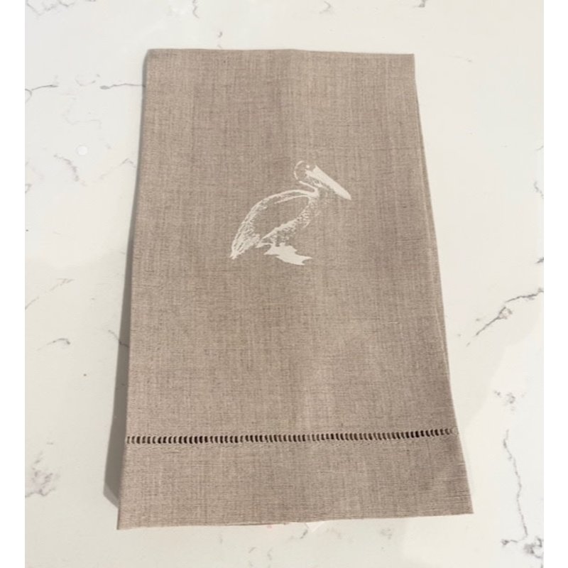Monique Perry Monique Perry Linen Hand Towel Pelican Natural
