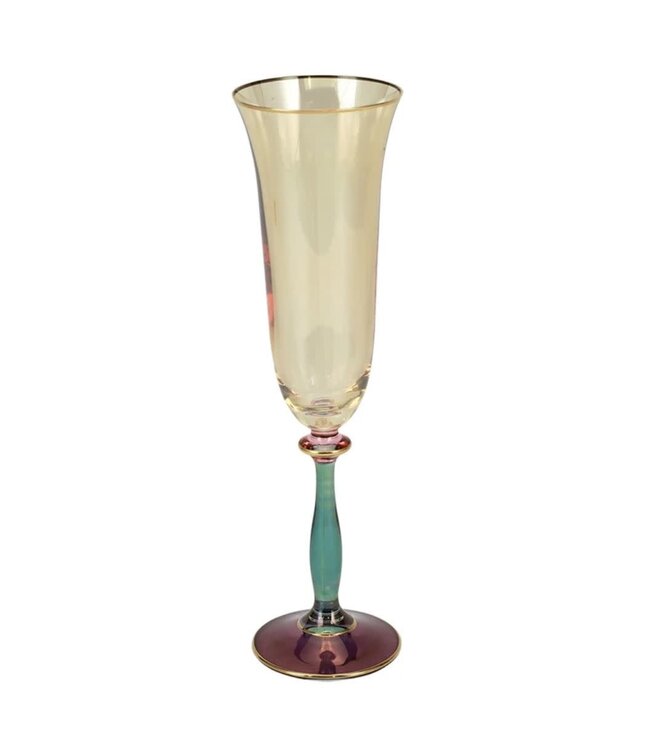 Regalia Deco Purple Champagne Glass