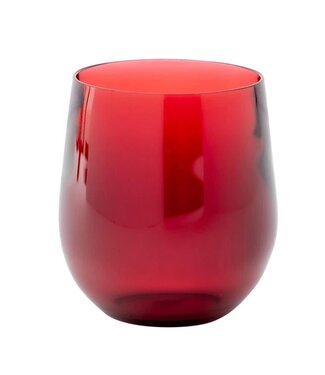 Caspari Caspari Crystal Acrylic Tumbler Cranberry