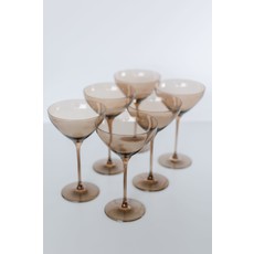 Estelle Estelle Colored Martini- Set of 6 {Amber Smoke}