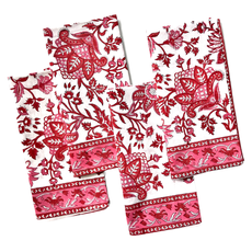 Pacific & Rose Textiles Gayatri Block Print Napkins Set of 4
