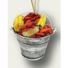 Piazza Bucket with Crawfish Ornament