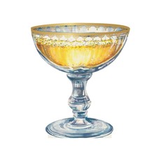 Hester and Cook Champagne Coupe Place Card- pack of 12