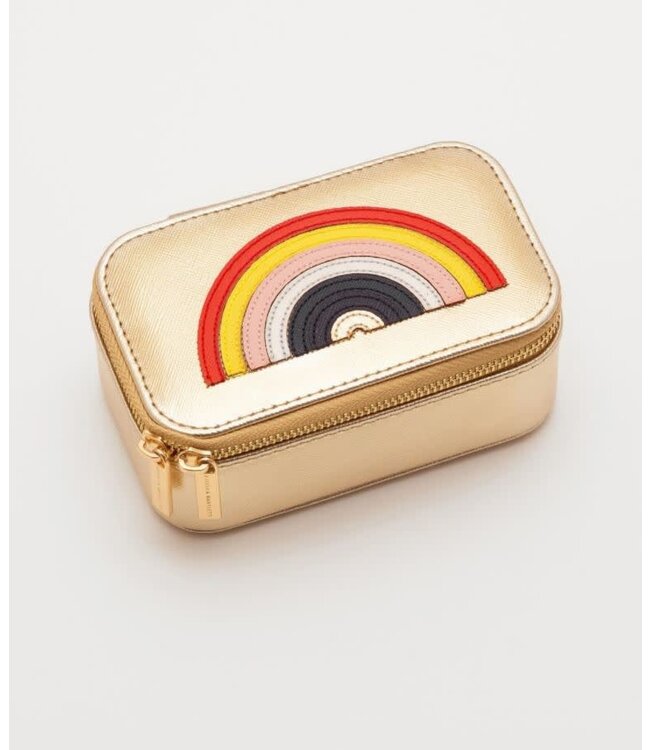 Gold Rainbow Mini Jewelry Box