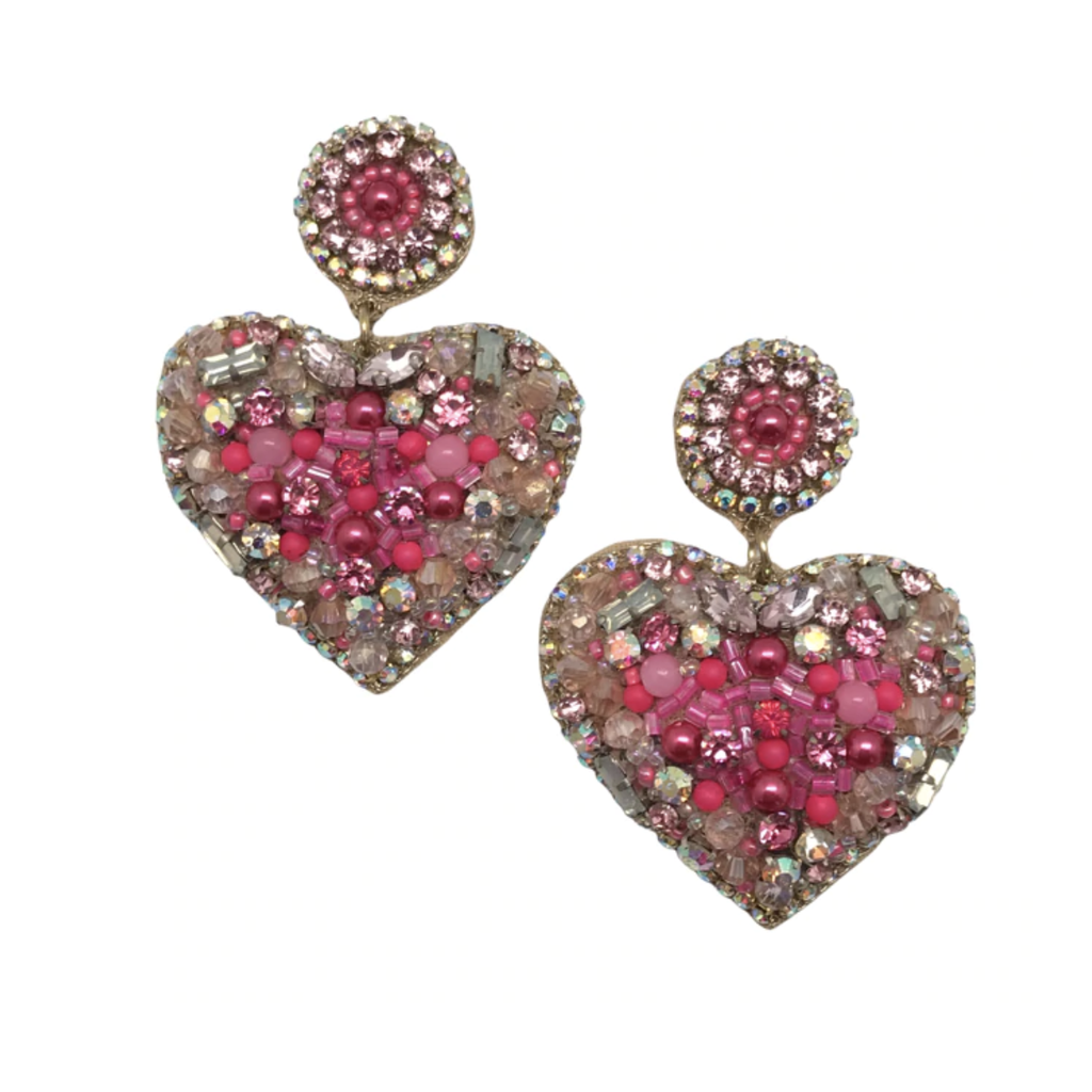 Allie Beads Kit Heart Drop Allie Beads Earrings