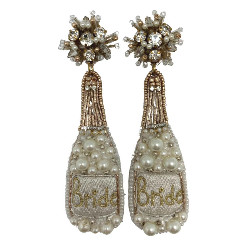 Allie Beads Bridal Champagne Allie Beads Earrings