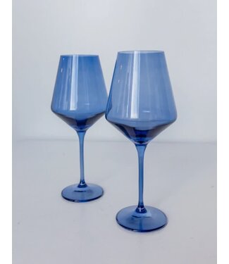 Estelle Estelle Colored Wine Stemware S/2 {Cobalt}