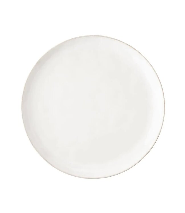 Puro Coupe Dinner Plate Whitewash