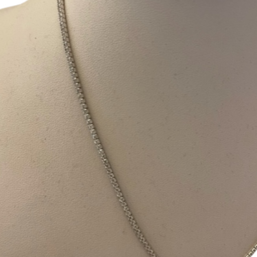 Be-Je Designs 16" Silver Tennis Necklace
