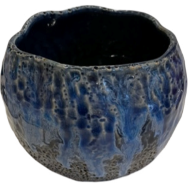 Continental Home Blue Textured Vase Small