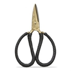 Tag Leather Wrapped Forged Iron Scissors