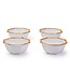 Bamboo Melamine S/4 Octagonal Multipurpose Bowls