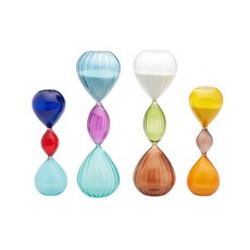Two's Company Blue and Purple Large Sand Timer