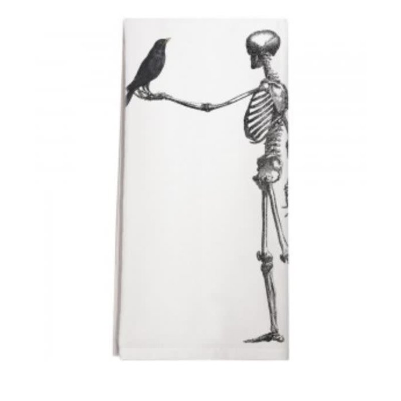 Mary Lake Thompson Skeleton Crow Towel