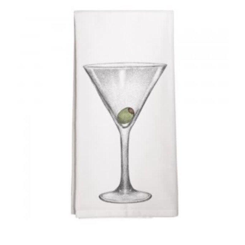 Mary Lake Thompson Martini Glass Towel