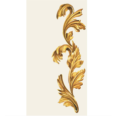 Hester and Cook Gold Flora Guest Napkins