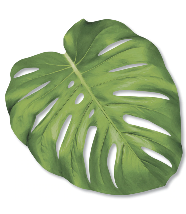 Die-Cut Monstera Leaf Placemat- 12 Sheets