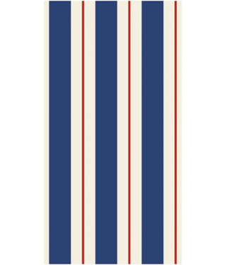 Hester and Cook Navy & Red Awning Stripe Guest Napkins