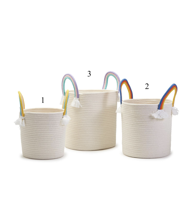 Rainbow Handle Rope Basket- large (3)