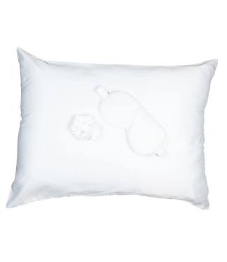 Bella il Fiore Goodnight Satin Sleep Set White