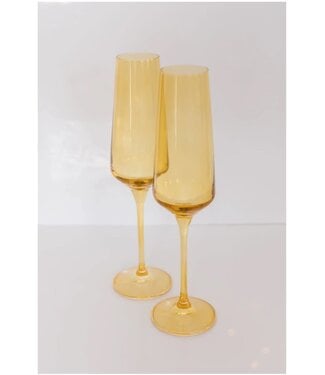 Estelle Estelle Colored Champagne Flute - Set of 2 {Yellow}