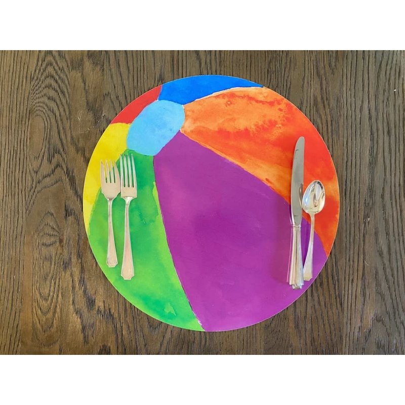 unbeLEAFable Designs Beach Ball Placemat