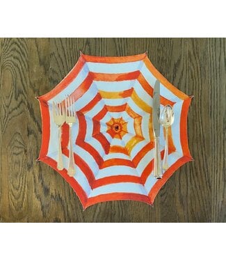 unbeLEAFable Designs Red Stripe Umbrella Placemat