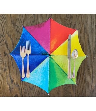 unbeLEAFable Designs Multi Color Umbrella Placemat