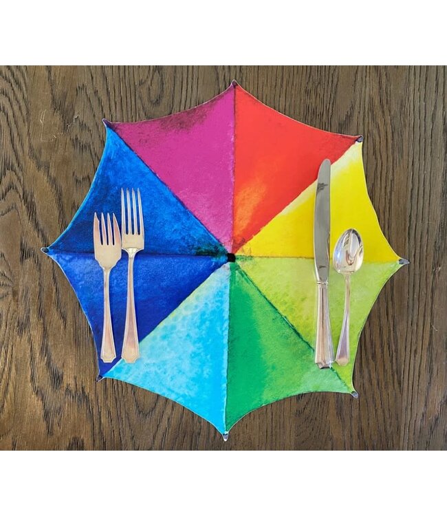 Multi Color Umbrella Placemat