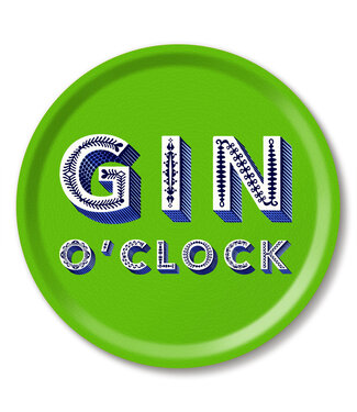 50% Gin o Clock Lime Green Tray 31cm
