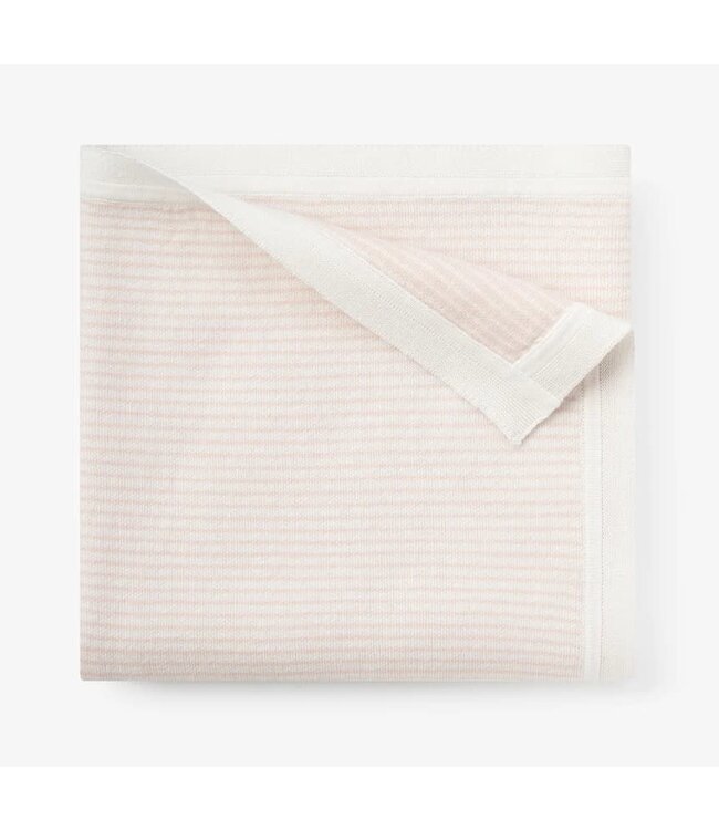 Elegant Baby Blanket Blush Stripe