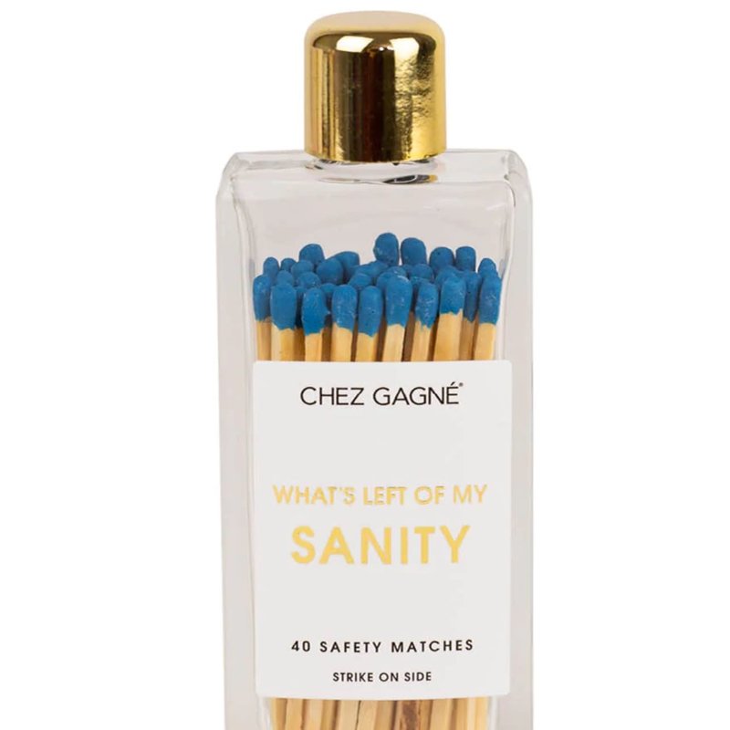 Chez Gagne Left of My Sanity - Glass Bottle Matches