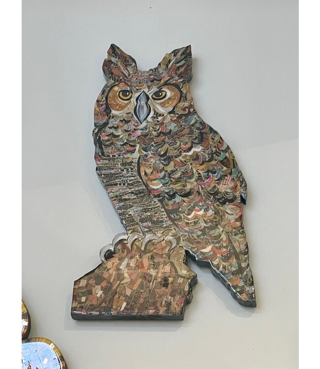 Cynthia Kolls Owl Collage