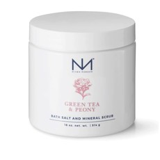 Niven Morgan 18oz Green Tea and Peony Bath Salt & Mineral Scrub