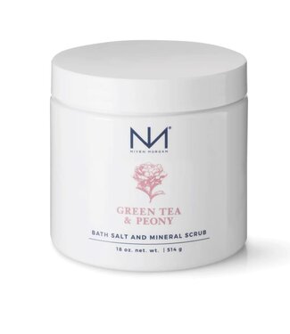 Niven Morgan 18oz Green Tea and Peony Bath Salt & Mineral Scrub