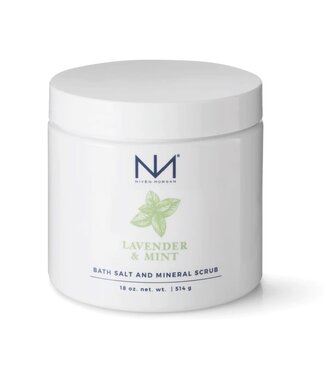 Niven Morgan Lavender Mint Bath Salt & Mineral Scrub 18oz