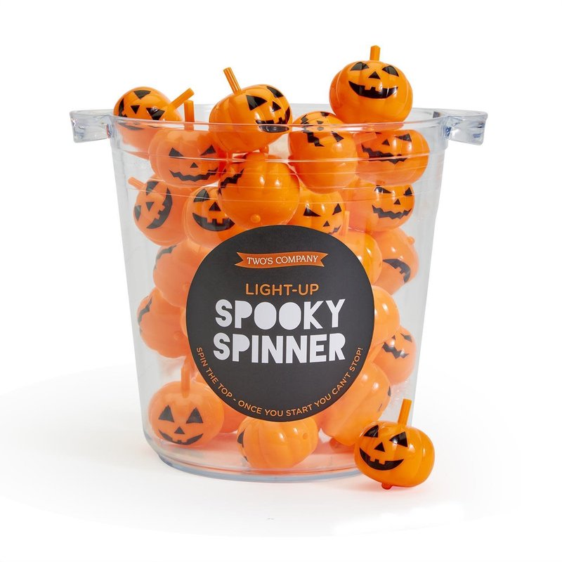 Two's Company Jack-o-Lantern Spinning Top