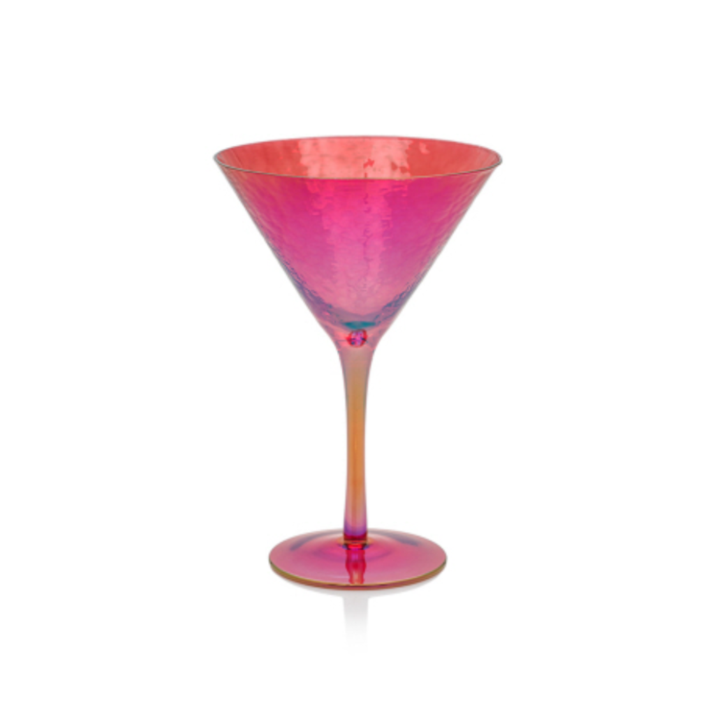 Zodax Aperitivo Martini Glass Luster Red