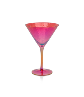 Zodax Aperitivo Martini Glass Luster Red