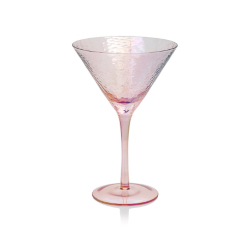 Zodax Aperitivo Martini Glass Luster Pink