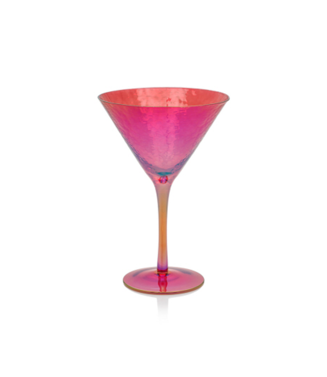 Aperitivo Martini Glass Luster Red