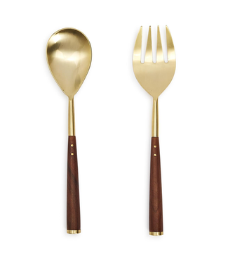Two's Company Acacia Wood Serving Set of 2