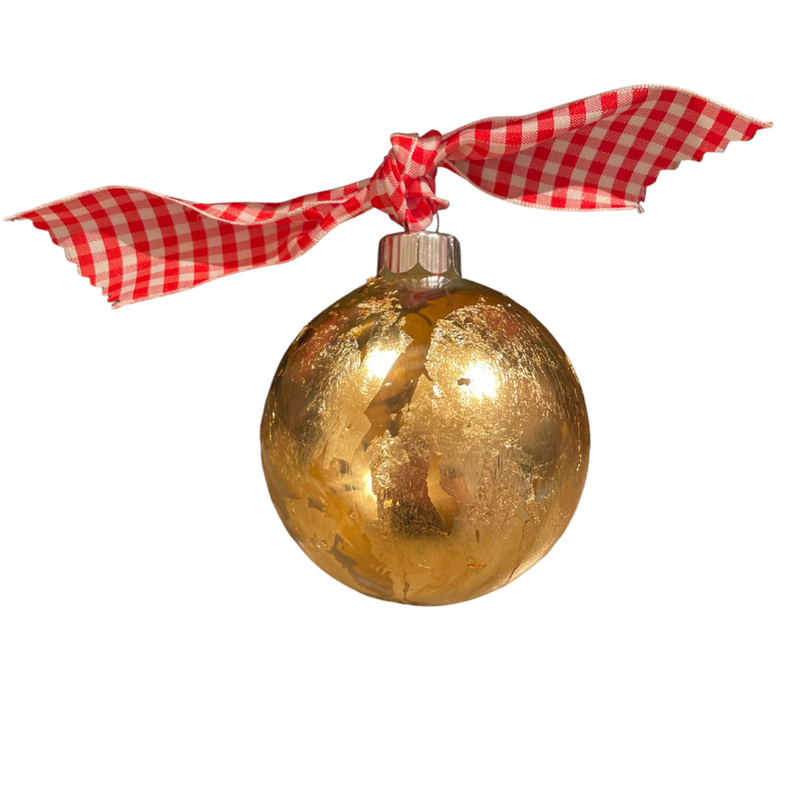 Deceaux Art Gold Leaf Ornament Ball