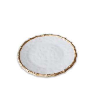 Beatriz Ball VIDA Bamboo Round Platter (White and Natural)