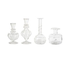 Abigails Bud Vase Miss Daisy Clear Set of 4