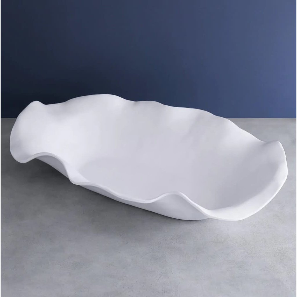 Beatriz Ball VIDA Nube Extra Large Oval Centerpiece (White) Judy At