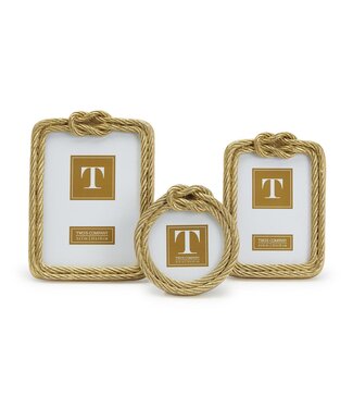 Two's Company Golden Threads Rope Frame 4x6