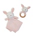 Two's Company Baby Bunny Snuggle and Rattle Set