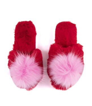 50% S/M Size Amor Slippers, Red